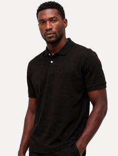 Polo Aramis Masculina Regular Basic Piquet Surton Dark Logo Preto