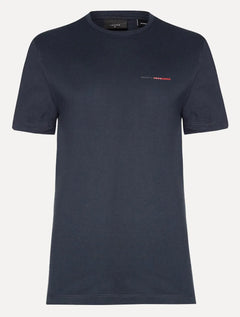 Camiseta Aramis Masculina Estampa Assinatura 1995 Peito Azul Marinho