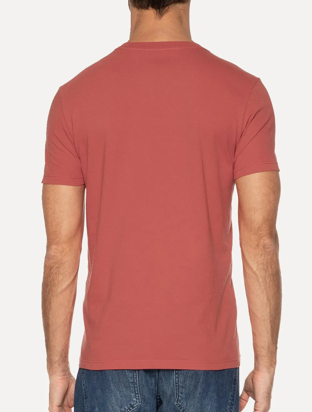 Camiseta Ellus Masculina Cotton Fine Originals Logo Rosa Escuro