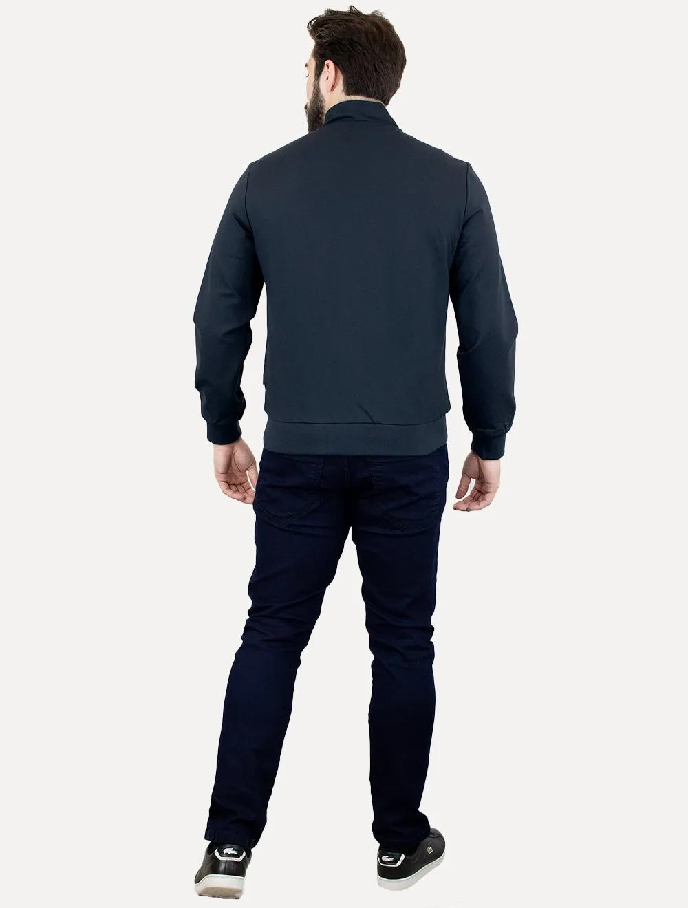 Jaqueta Aramis Masculina Malha Bomber Azul Marinho