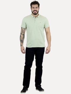 Polo Dudalina Piquet Essentials Cotton Basica Modal Verde Sálvia