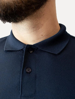 Polo Dixen Masculina Piquet Gola Lisa Azul Marinho