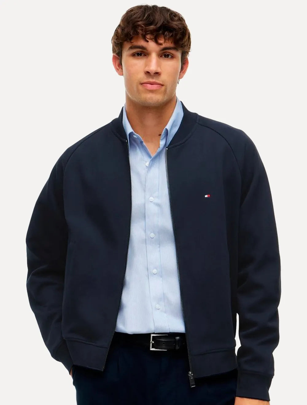 Moletom Tommy Hilfiger Masculino Essential Intechno Bomber Azul Marinho