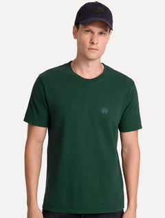 Camiseta John John Masculina Regular Fit Light Transfer Verde Escuro