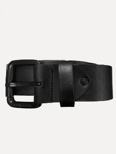 Cinto John John Masculino Couro Embossed Preto