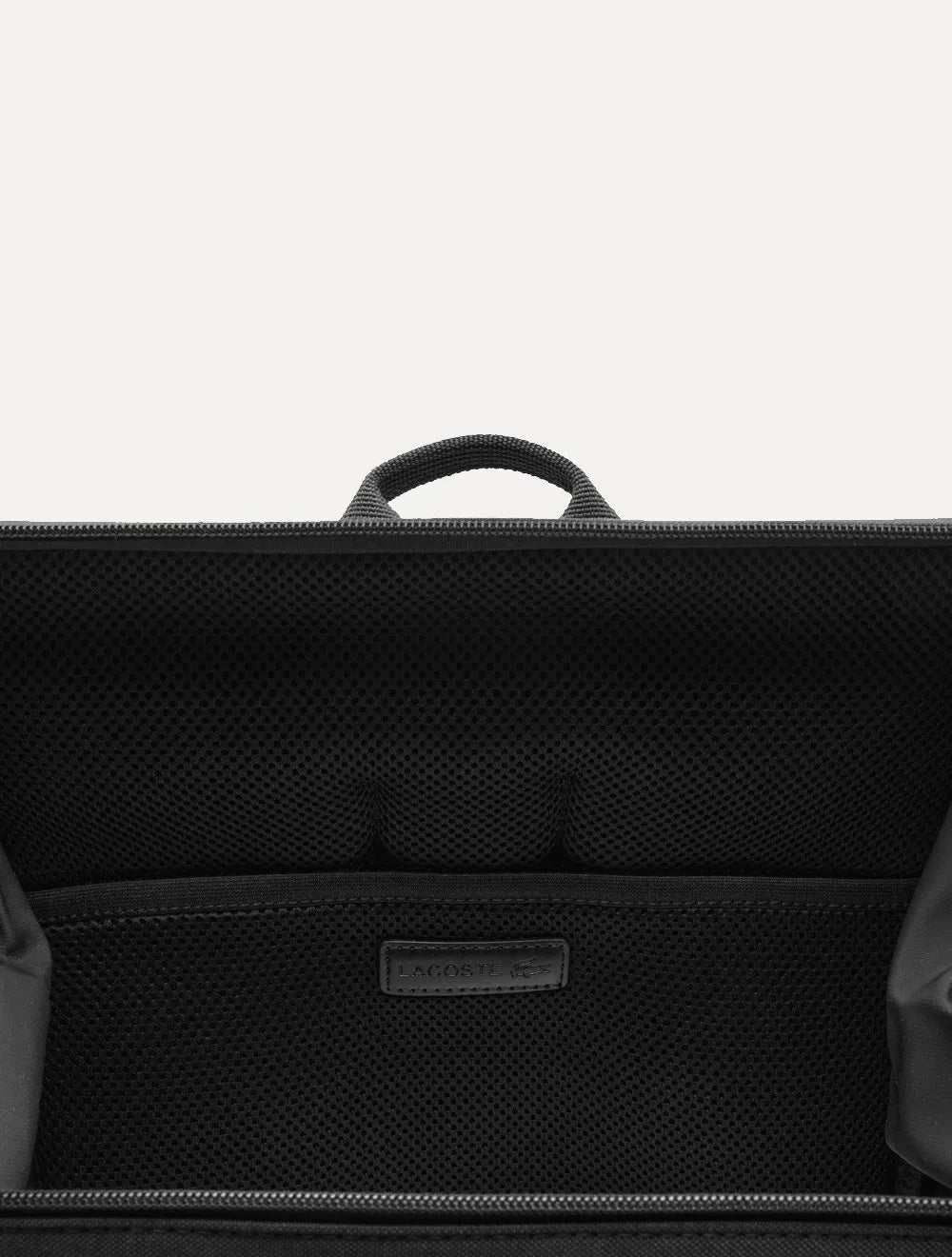 Mochila Lacoste Lona Square Noir Preta