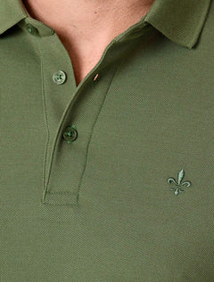 Polo Dudalina Masculina Piquet Essential Color Verde Escuro