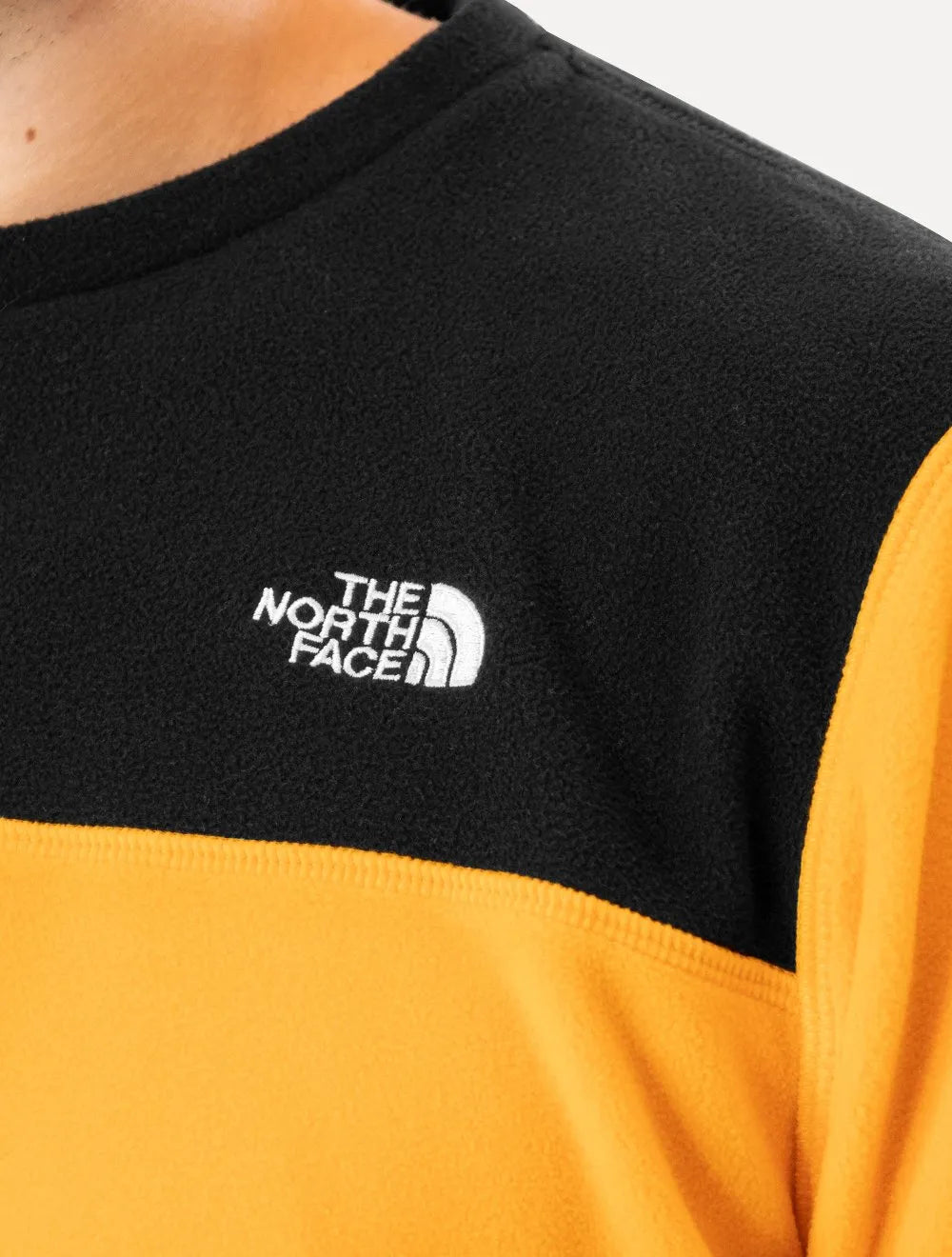 Blusa The North Face Masculina Fleece TKA 100 Glacier Crew Amarela