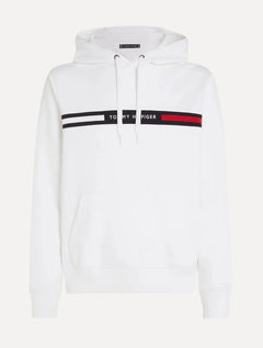 Moletom Tommy Hilfiger Masculino Chest Insert Hoodie Branca
