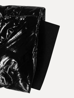 Jaqueta Calvin Klein Masculina Hoodie Matelassê Arm Logo Preta