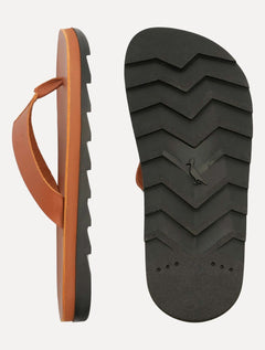 Chinelo Reserva Masculino RSV Deck 2.0 Couro Marrom