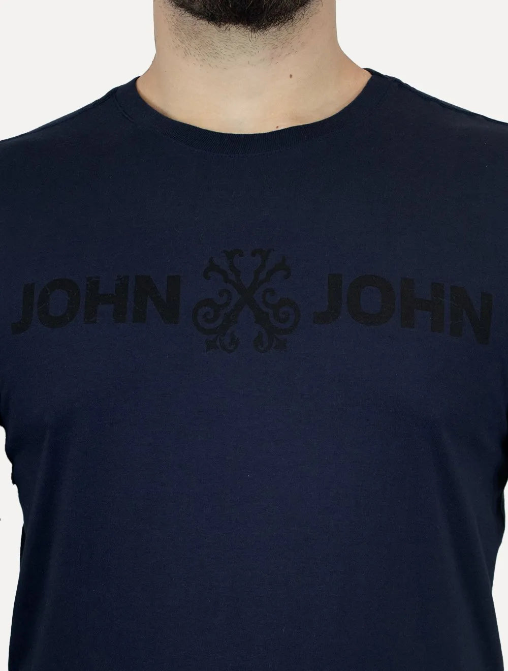 Camiseta John John Masculina JJ Basic Logo Rusty Azul Marinho