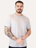 Camiseta Ellus Masculina Linen Slim Originals Duplic Areia Mescla