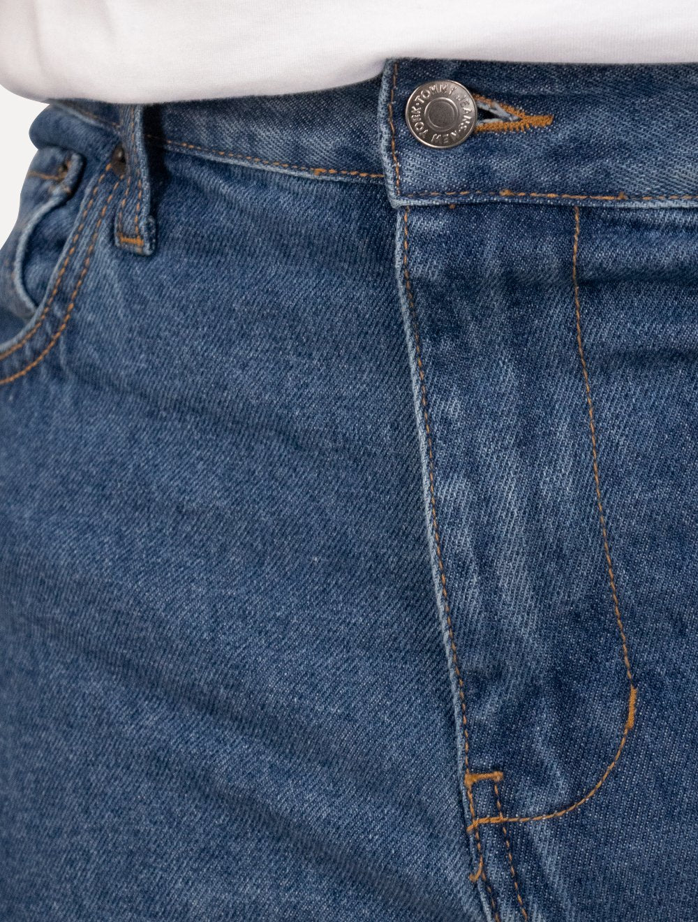 Calça Tommy Jeans Masculina Skater Jean Denim Azul Médio