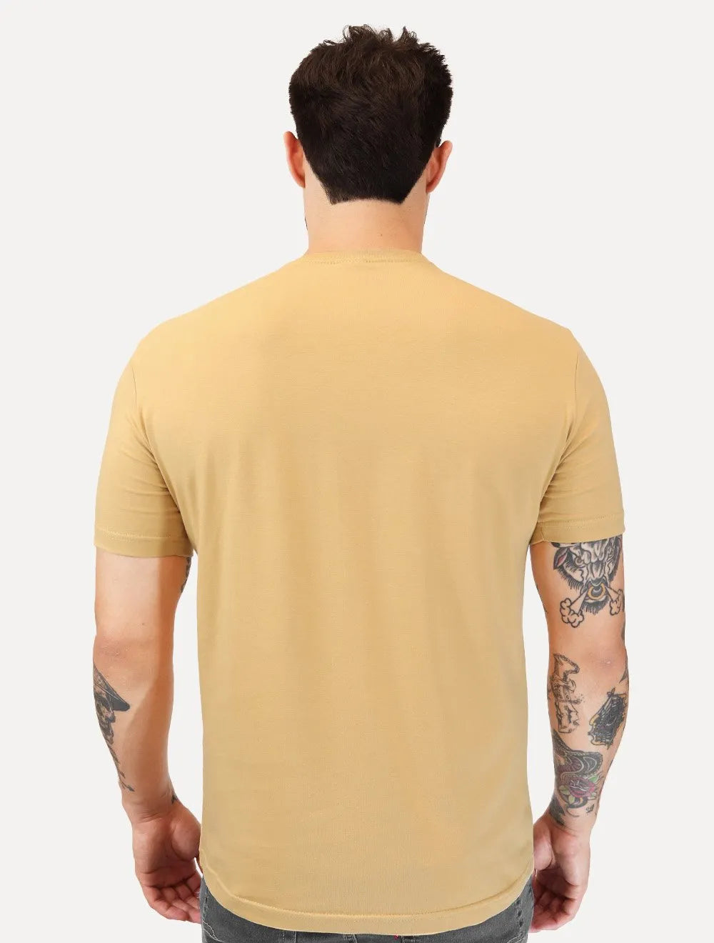Camiseta King & Joe Masculina Cotton Premium Flex Cáqui 