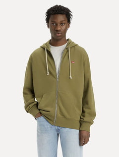 Moletom Levis Masculino Full Zip Hoodie Icon Verde Oliva
