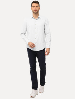Camisa Aramis Masculina Slim Linho Algodão Branca