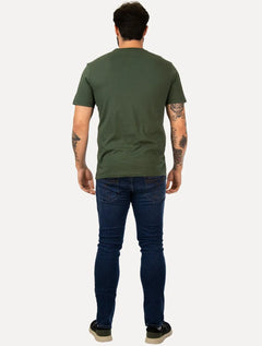 Camiseta John John Masculina Regular John Plaque Verde Escuro