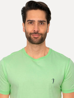 Camiseta Aleatory Masculina Dark Grey Icon Verde Menta