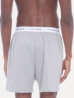 Cueca Tommy Hilfiger Box Core Knit Interlock Athletic Cinza