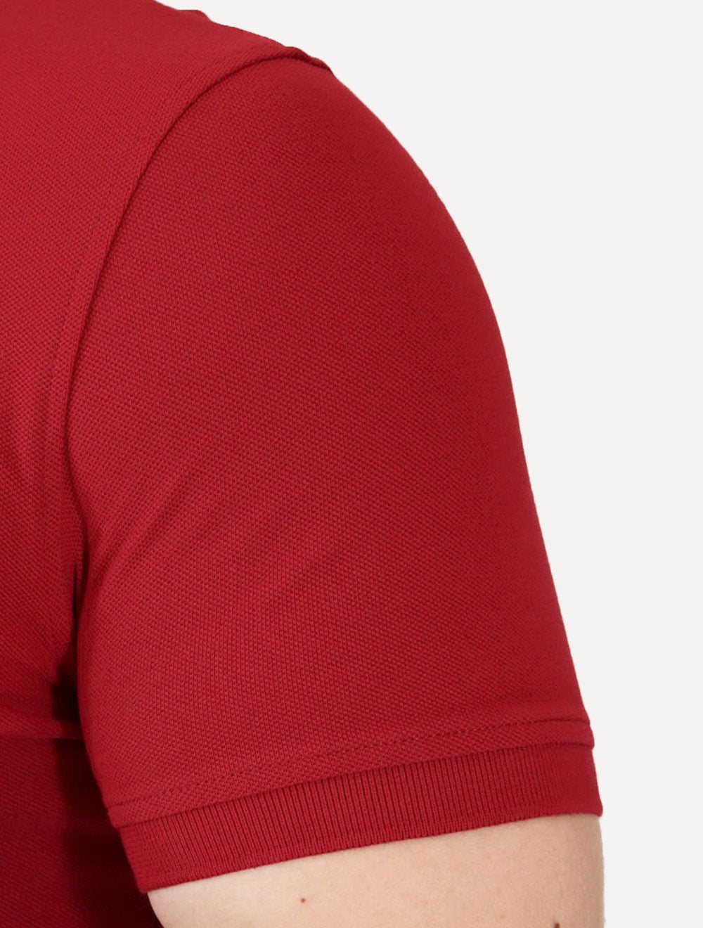 Polo Tommy Hilfiger Masculina Slim Piquet 1985 Light Button Vermelha