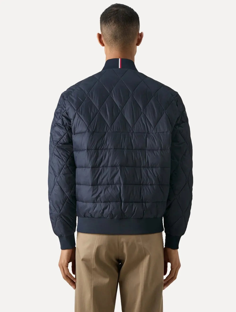 Jaqueta Tommy Hilfiger Packable Recycled Bomber Azul Marinho