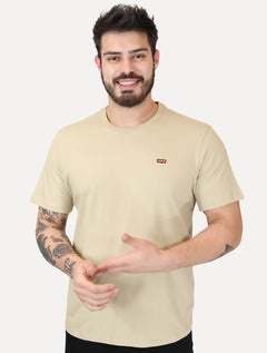 Camiseta Levis Masculina Classic SS Original HM Cáqui Claro