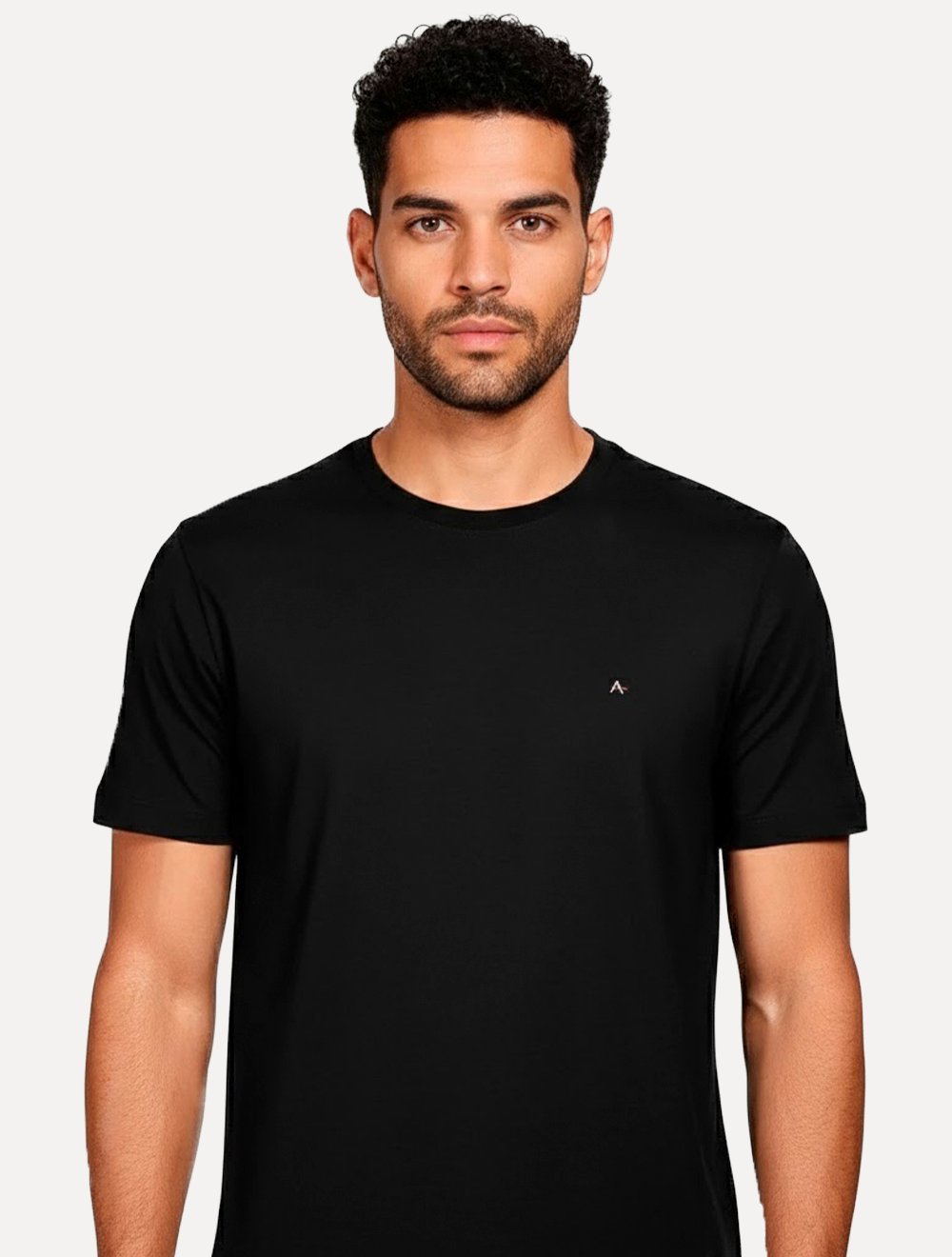 Kit Camisetas Aramis | Masculina Basic Lisa Preta/Branca/Azul Royal