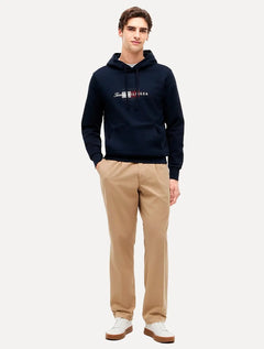 Moletom Tommy Hilfiger Masculino Brand Love Hoodie Azul Marinho