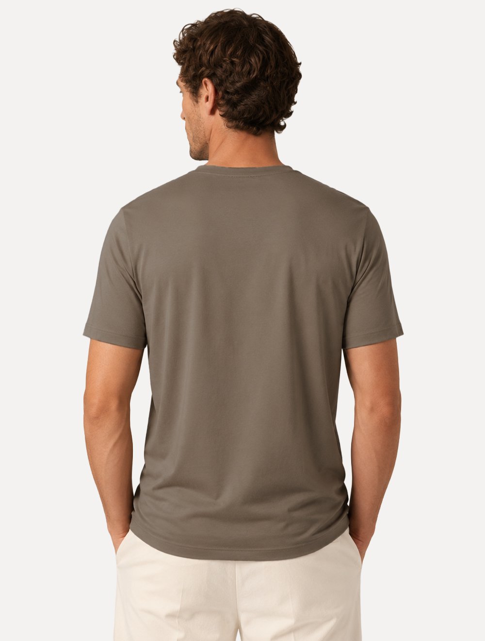 Camiseta K&J Black Travel Pack Tech Modal Marrom Claro