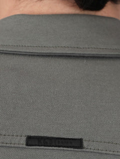 Jaqueta K&J Black Masculina Malha Ponto Roma Trucker Cinza