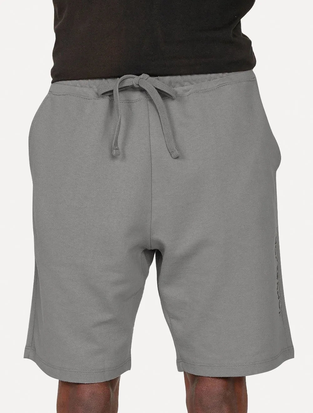 Bermuda John John Masculina Moletom New Basic Print Cinza Médio