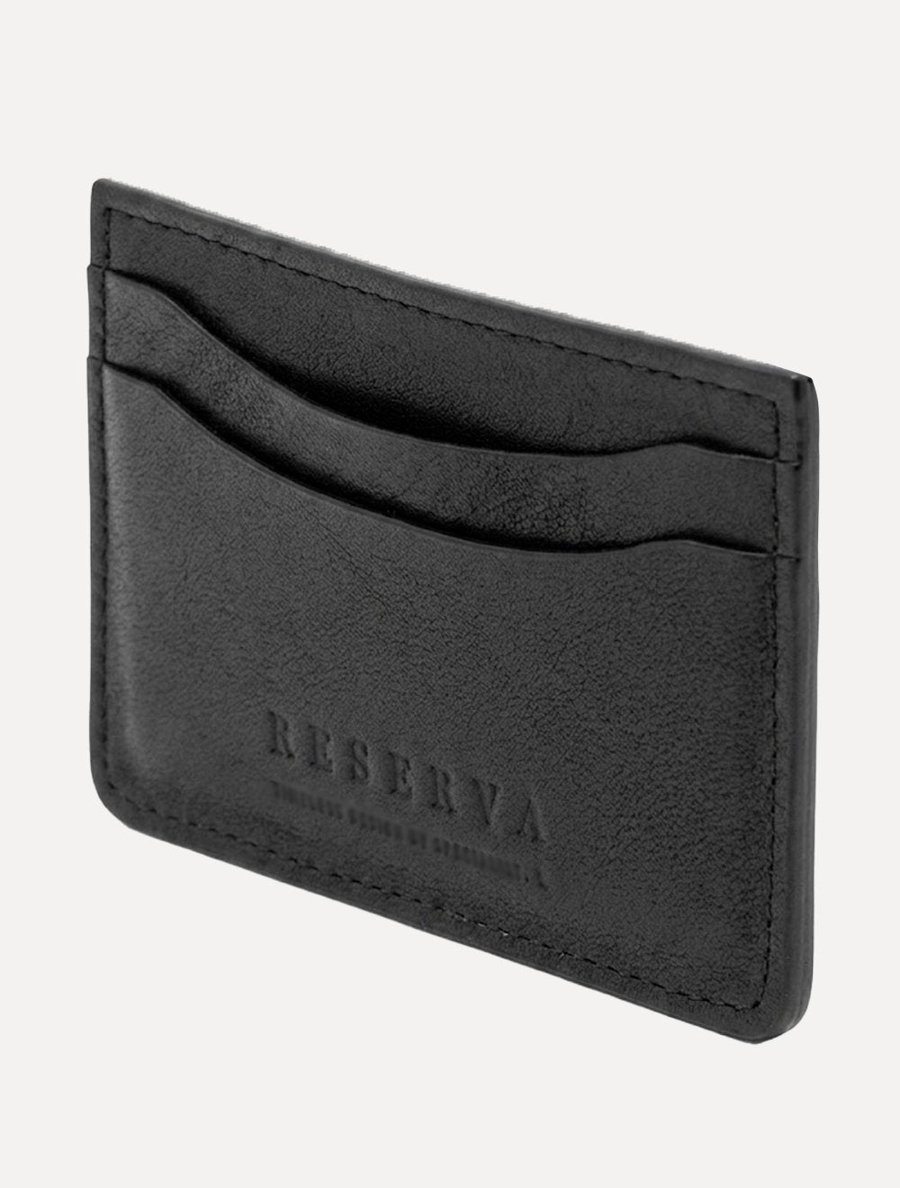 Carteira Reserva Masculina Porta-Cartão Couro Outlander Preto