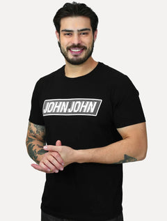 Camiseta John John Masculina Slim Fit Guide Preto