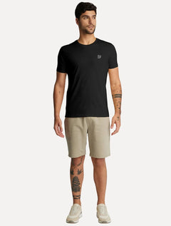 Camiseta King & Joe Masculina Basic Script Peito Preta