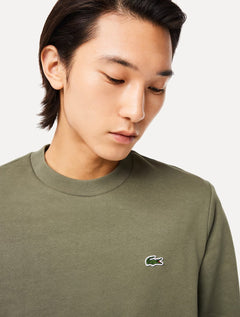 Moletom Lacoste Masculino Crewneck Classic Croco Verde