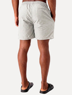 Short Aramis Masculino D'Água Elastico Logo Cinza Claro
