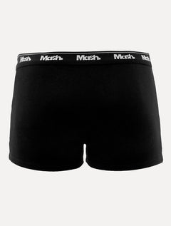Cueca Mash Masculina Boxer Cotton Basic Preta