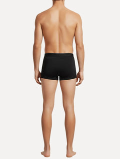 Cueca Calvin Klein Low Rise Trunk Cotton New Re Issue Blue Logo Preta