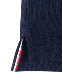 Polo Tommy Hilfiger Piquet Slim Colourblock Azul Marinho