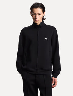 Blusa Moletom Emporio Armani Masculina Essential Full Zip Preta
