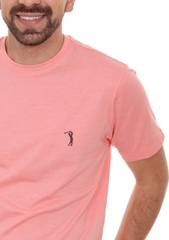 Camiseta Aleatory Masculina Heather Coral