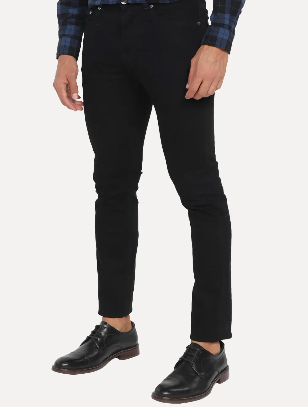 Calça Lacoste Jeans Masculina Slim Fit Cotton Denim Stretch Preta