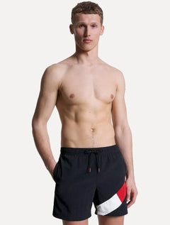 Short Tommy Hilfiger Masculino Medium Drawstring Swimwear Azul Marinho