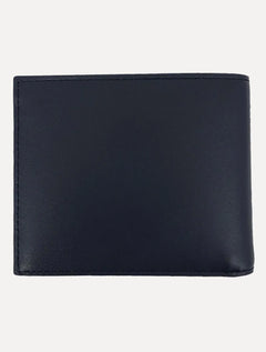 Carteira Lacoste Masculina Couro Classic Billfold Noir Azul Marinho