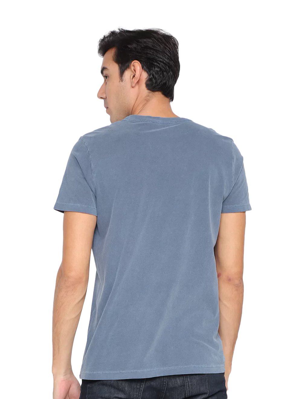 Camiseta Ellus Masculina Washed Easa Branches Classic Azul Escuro