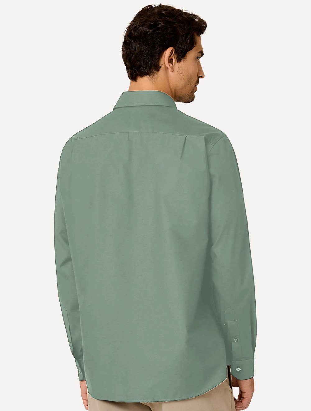 Camisa Dudalina Masculina Comfort Superfine Cotton Mono Logo Verde