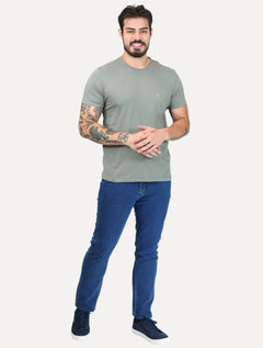 Camiseta John John Slim Fit One Cinza Médio