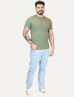 Camiseta Levis Masculina Slim Tab Sleeve Lisa Verde