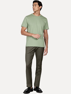 Camiseta Aramis Masculina Basic Lisa Mono Icon Verde Menta
